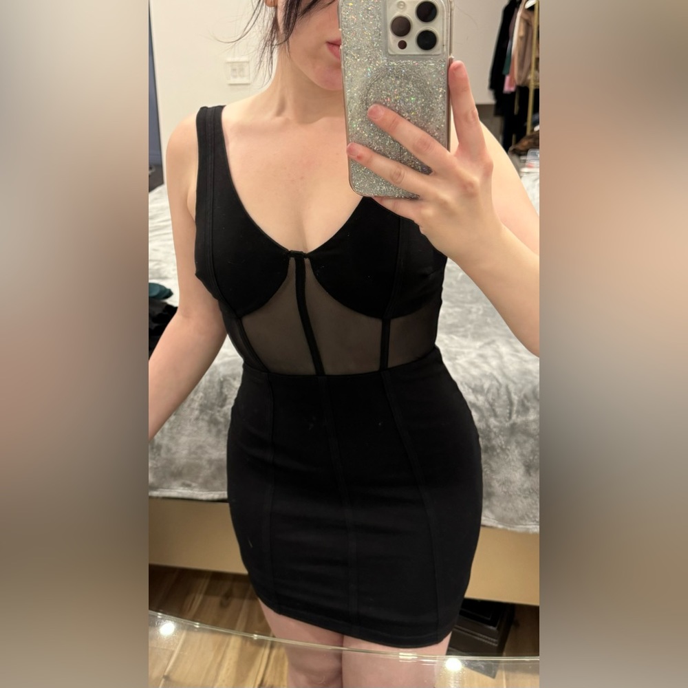 Black Sexy Dress - Size S